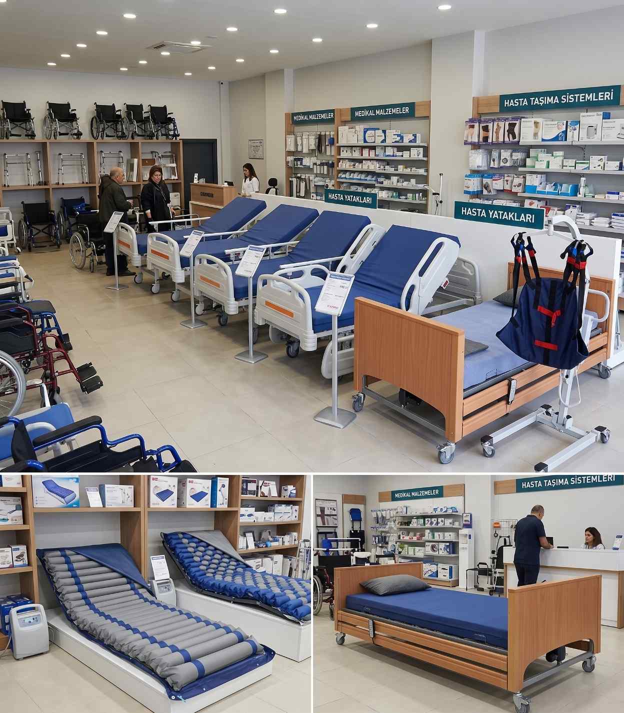 Kiralık hasta yatağı modelleri Kadıköy teşhir mağazamız