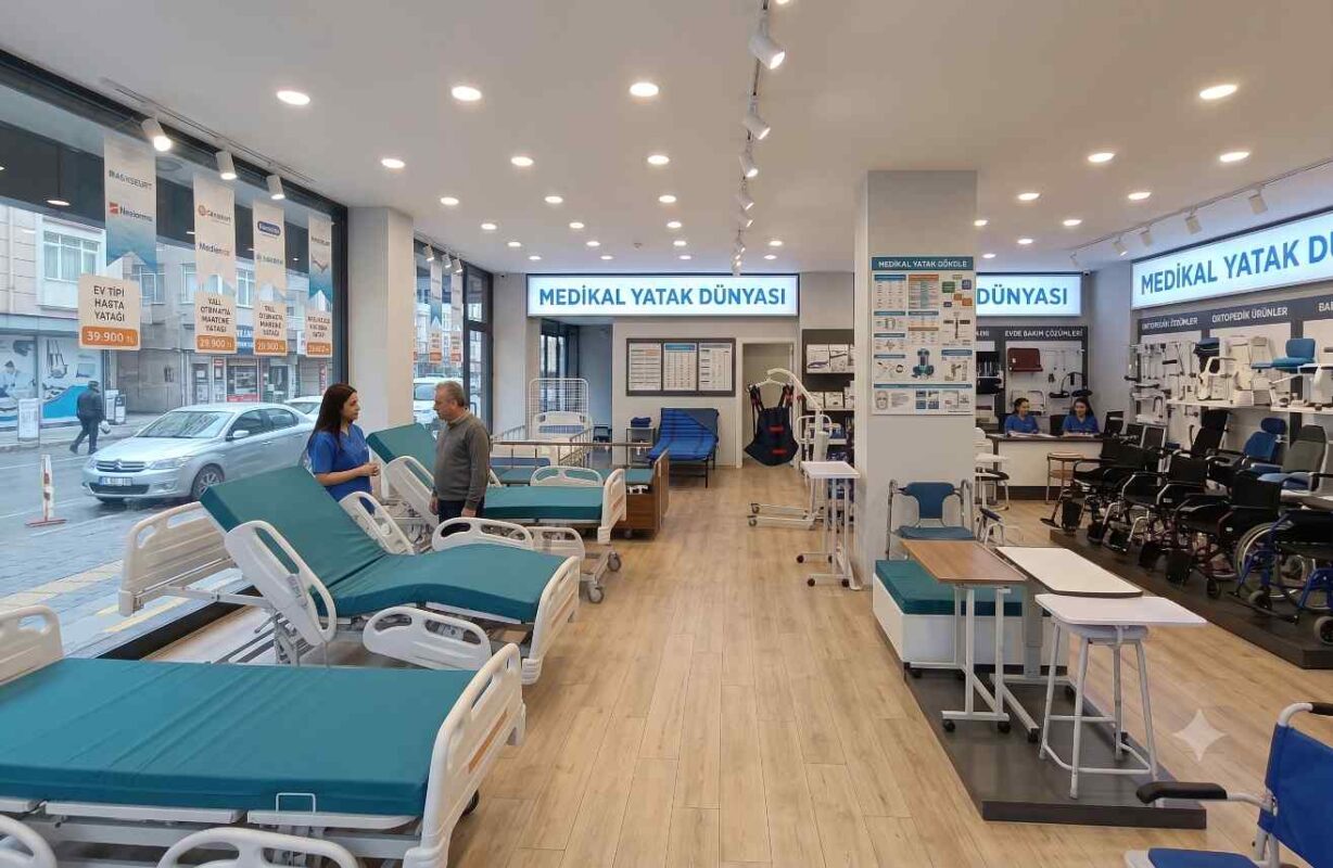 Medikal hasta yatağı teşhir alanı